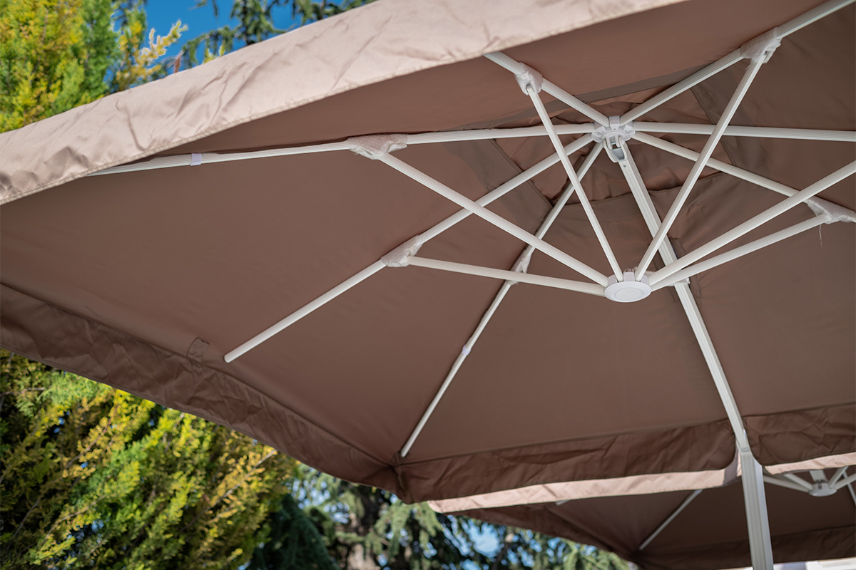 Зонт двойной Мадрид 3*3м, цвет песочный