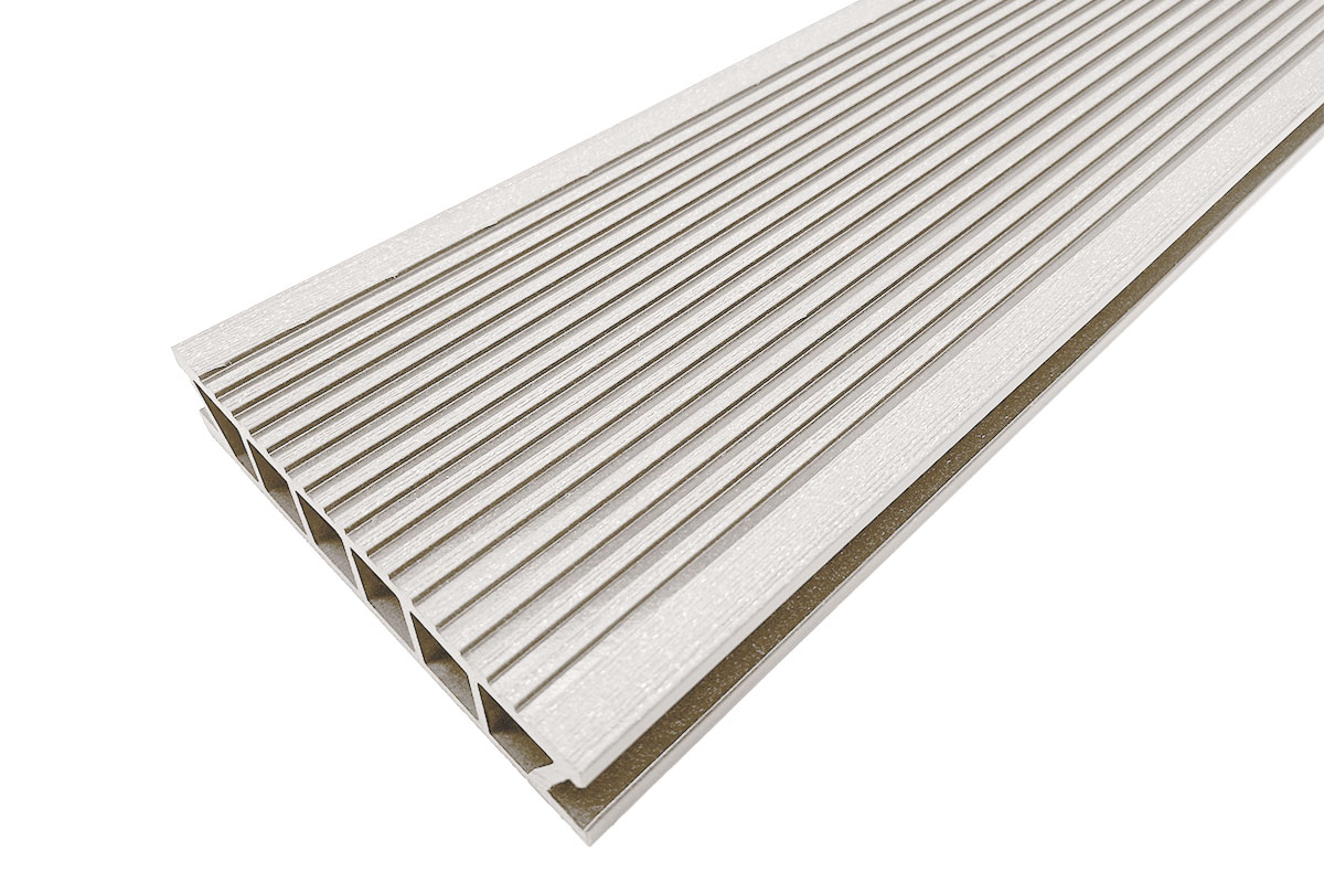 Террасная доска Deckron Classic Color 153*28*6000мм, слоновая кость, П7