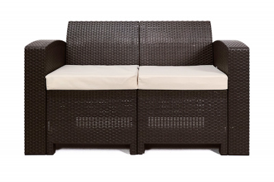 Раттан Премиум / Rattan Premium, диван двухместный, венге 