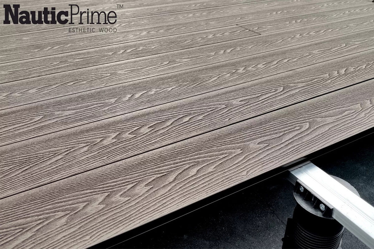 Террасная доска NauticPrime (Light) Esthetic Wood, 145*22*4000мм, венге, П8