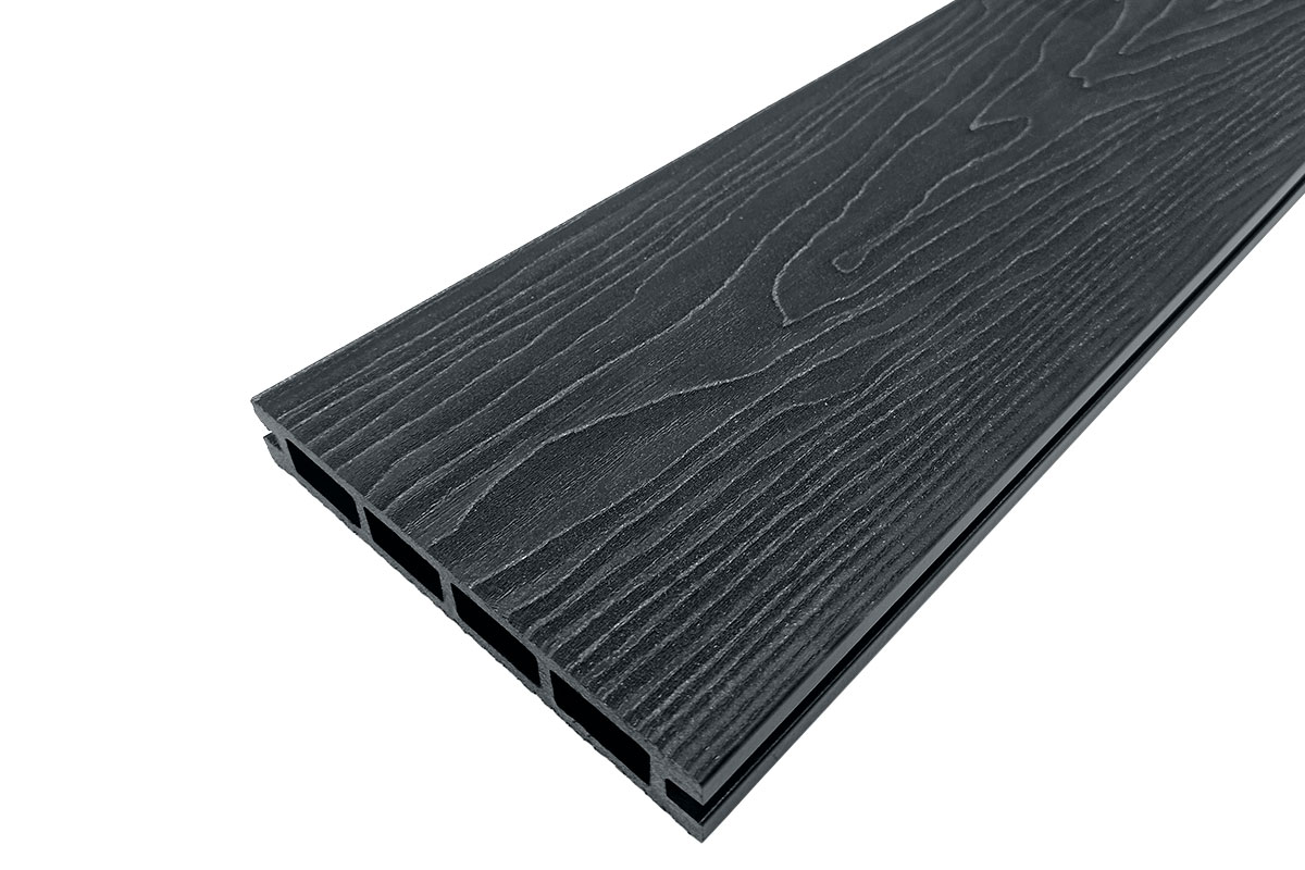 Террасная доска NauticPrime (Light) Esthetic Wood, 145*22*6000мм, антрацит, П8