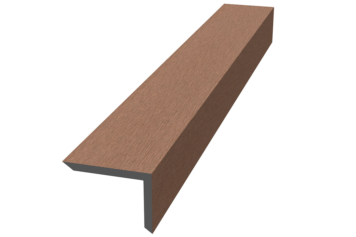 Уголок ДПК для террасной доски NauticPrime, 60*40*2900мм, кедр