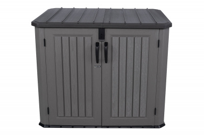 Ящик пластиковый WoodLook, 1380 л, серый 