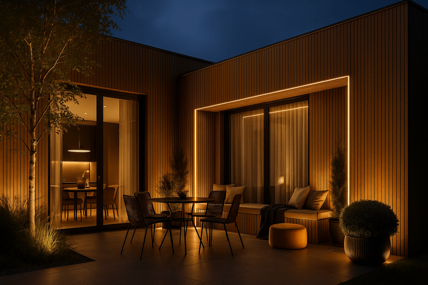 Фасадная реечная панель ДПК Holzhof Эко / Eco 219*24*3000мм, Коричневый