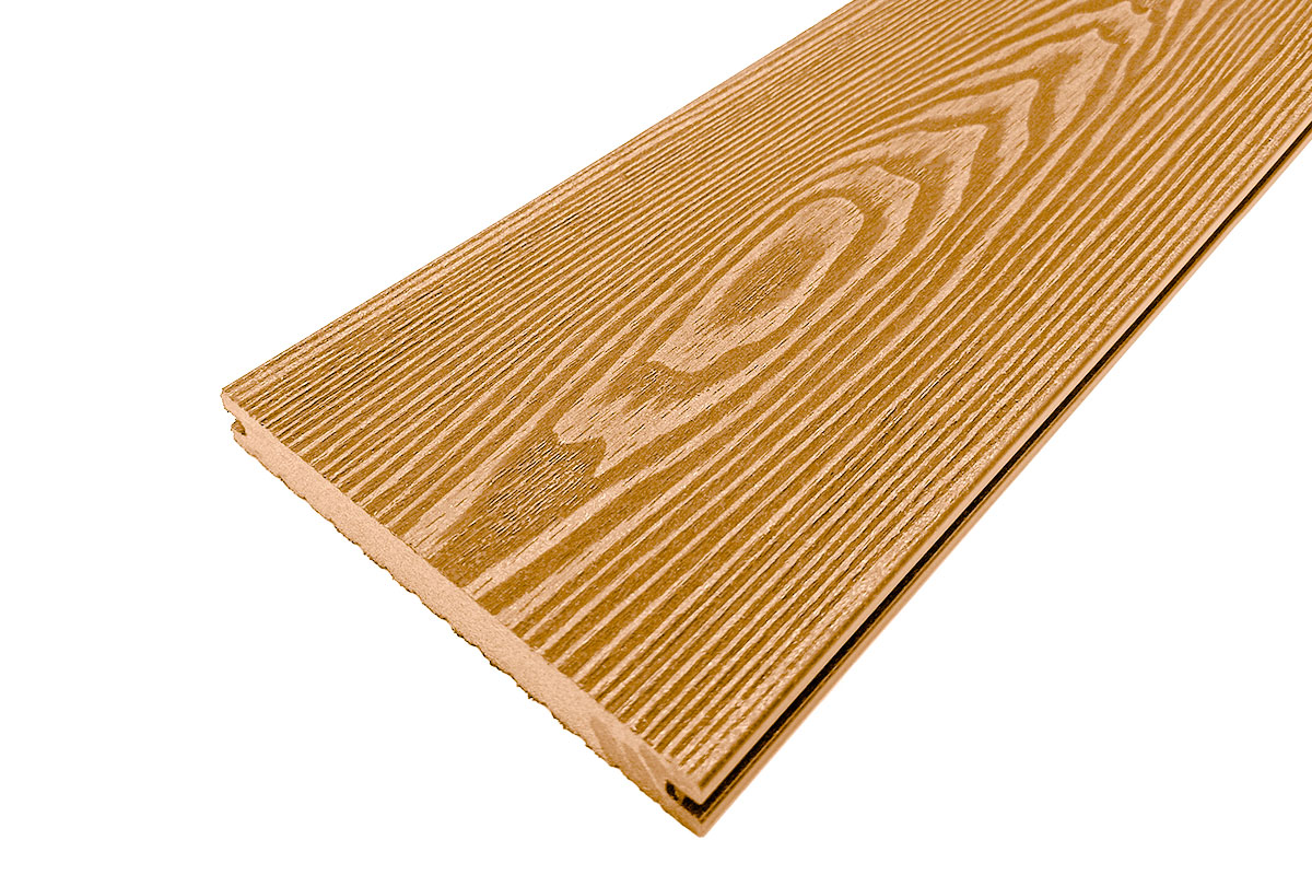 Террасная доска Holzhof Solid полнотелая 150*18*6000мм, кедр, П6