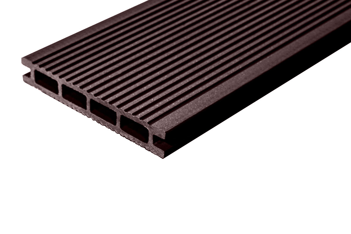Террасная доска DARVOLEX (шовная) 150*23,5*6000мм, венге, П7