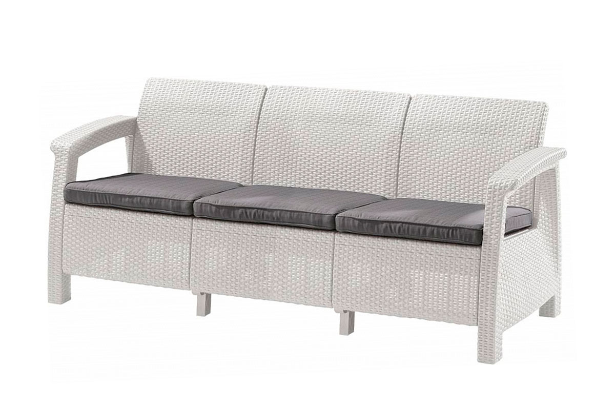 Комплект мебели Corfu Love Seat Max (3х мест.диван), белый