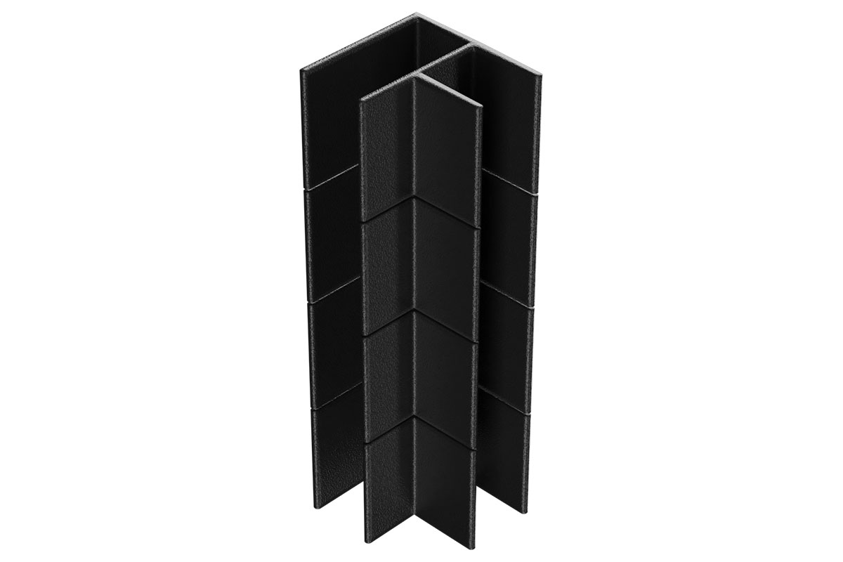Угловой элемент для клумбы Holzhof Eco 25*200, 90град