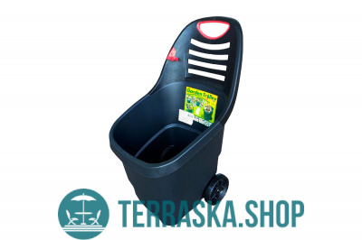 Тележка садовая Garden Trolley 65л, черн.+красн. – интернет магазин «Terraska.shop»