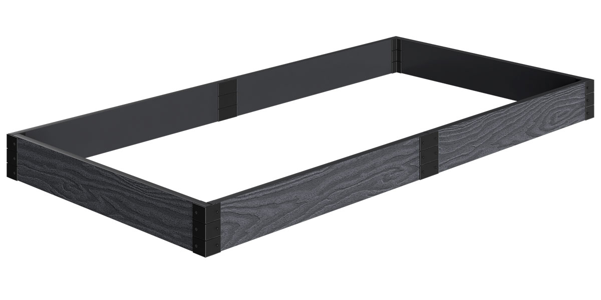 Доска грядочная Holzhof Eco S 150x25x2950 мм, антрацит, низкая