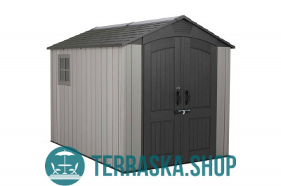 Сарай пластиковый WoodLook 7*9.5 – интернет магазин «Terraska.shop»