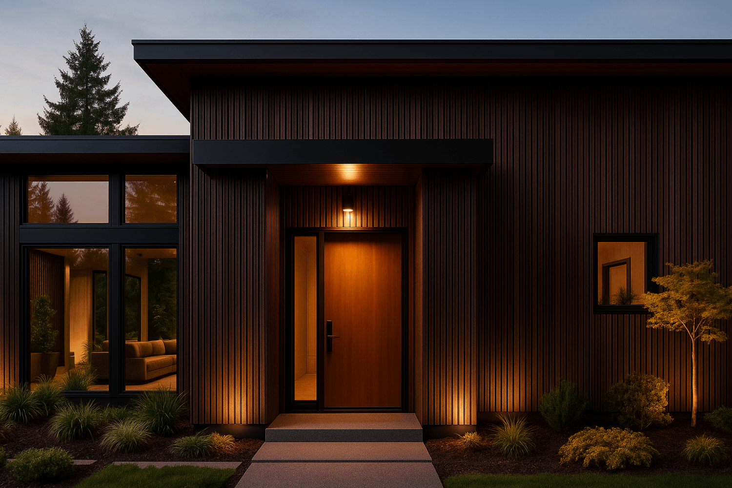 Фасадная реечная панель ДПК Holzhof Эко / Eco 219*24*3000мм, Венге