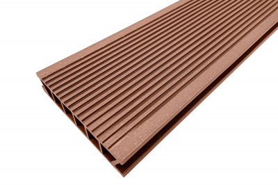 Террасная доска Deckron Classic 153*28*6000мм, коричневый, П7 