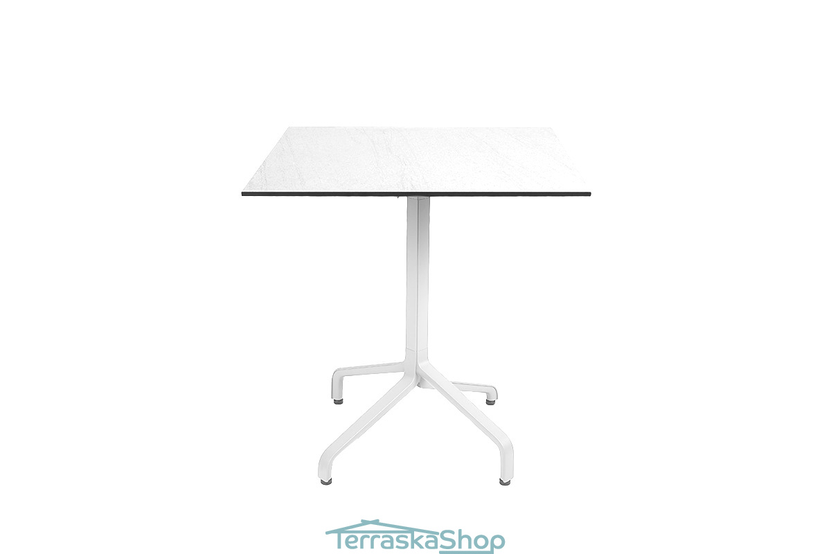 Стол складной квадратный Frasca Mini 70*70, белый (база + столешница)