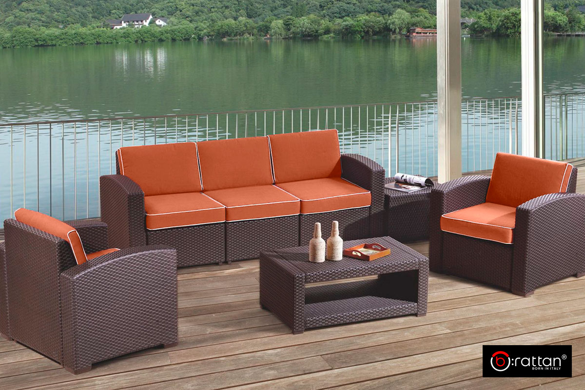 Комплект мебели Раттан премиум / Rattan premium 5, венге