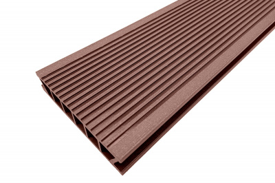 Террасная доска Deckron Classic 153*28*4000мм, коричневый, П7 