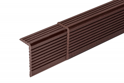 Уголок ДПК для доски Darvolex,Ecodeck,Deckron, 35*70*4000мм, коричневый 