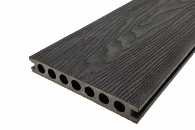 Террасная доска NauticPrime Resine (шовная) 148*22*4000мм, Антрацит 