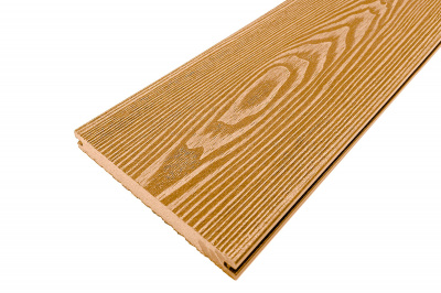 Террасная доска Holzhof Solid полнотелая 150*18*6000мм, кедр, П6 