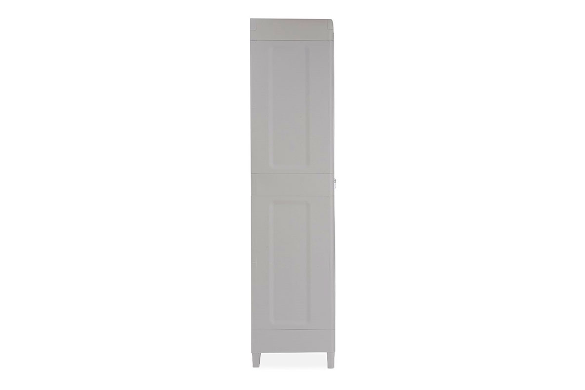 Уличный шкаф TOOMAX 2х дверный глубокий WOODY'S XL (4 полки), светло-серый