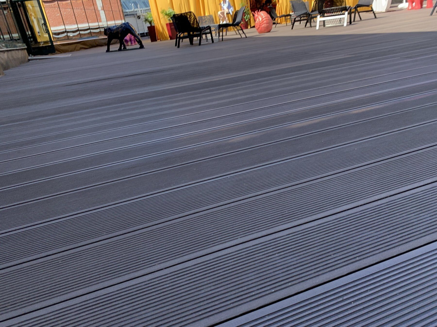 Террасная доска Deckron Classic 153*28*4000мм, венге, П7