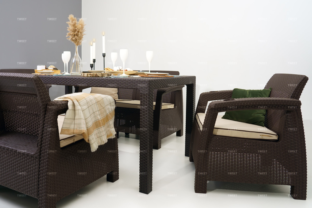 Комплект мебели Family TWEET на 6 персон с обеденным столом