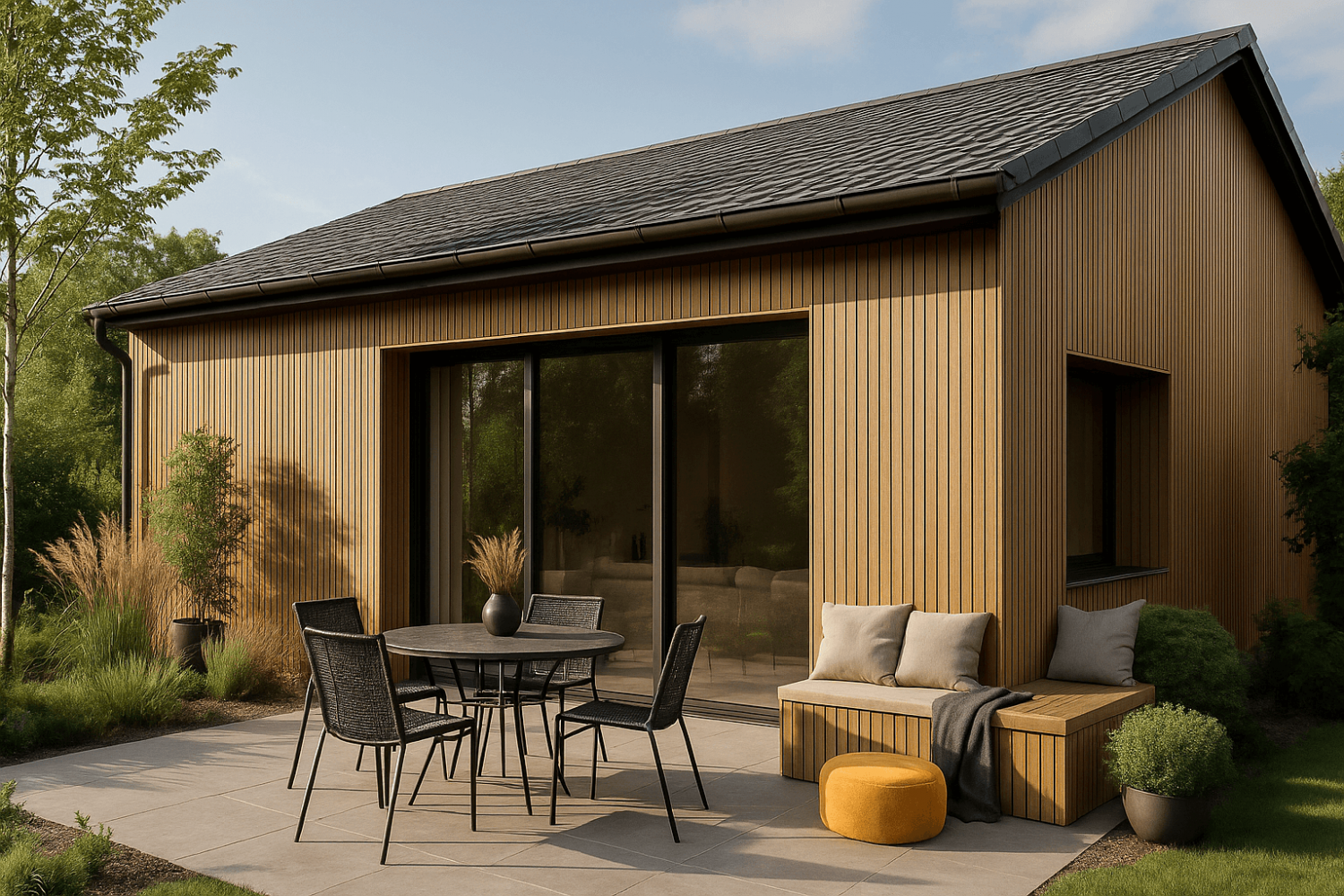 Фасадная реечная панель ДПК Holzhof Эко / Eco 219*24*3000мм, Коричневый