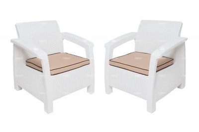 Комплект кресел TWEET Double Seat, цвет: белый 