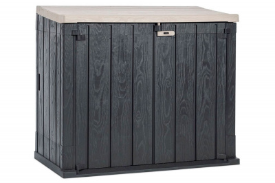 Ящик пластиковый TOOMAX STORA WAY PLUS XL 1270л, антрацит/светло-серый 
