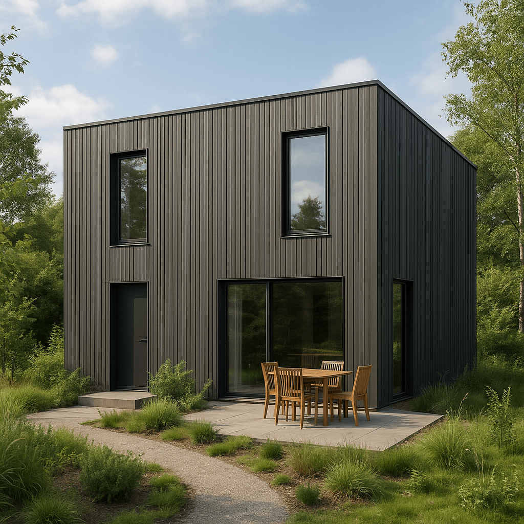 Фасадная реечная панель ДПК Holzhof Эко / Eco 219*24*3000мм, Cерый