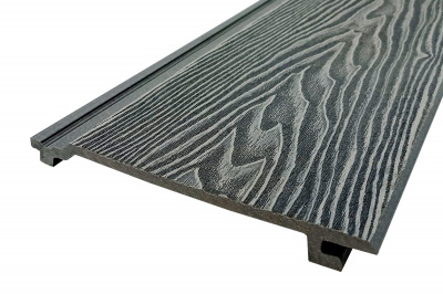 Сайдинг Darvolex 185*19*3000мм, серый, 3D тиснение 