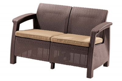 Комплект мебели Corfu Russia Love Seat (2х мест.диван), коричневый 