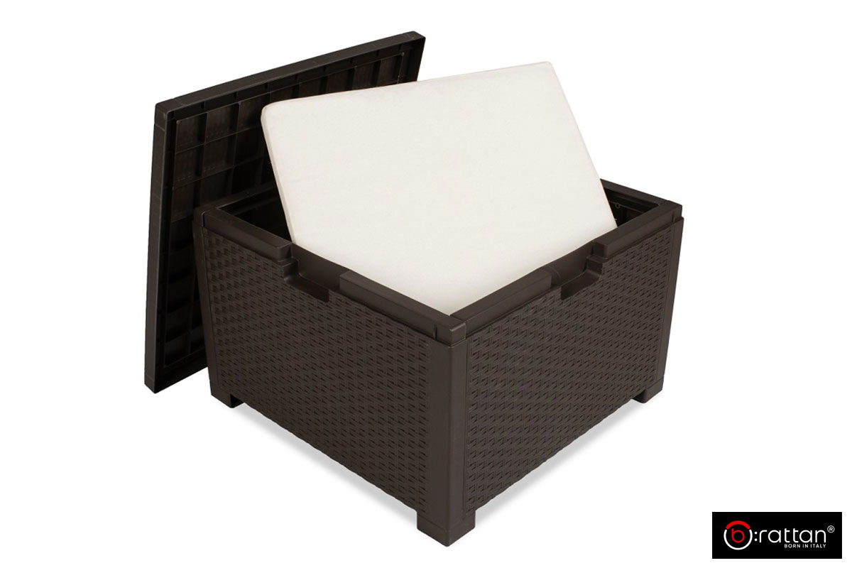Ящик для подушек для мебели коричневый