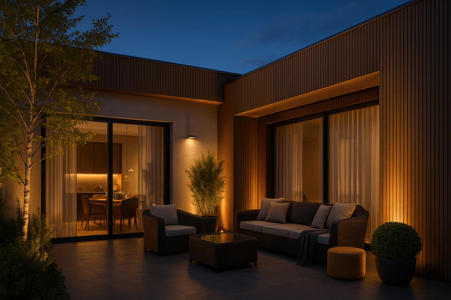 Фасадная реечная панель ДПК Holzhof Эко / Eco 219*24*3000мм, Коричневый