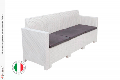 Комплект мебели НЕБРАСКА СОФА 3 / NEBRASKA SOFA 3 (3х местный диван), белый 