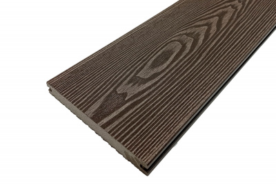 Террасная доска Holzhof Solid полнотелая 150*18*4000мм, венге, П6 
