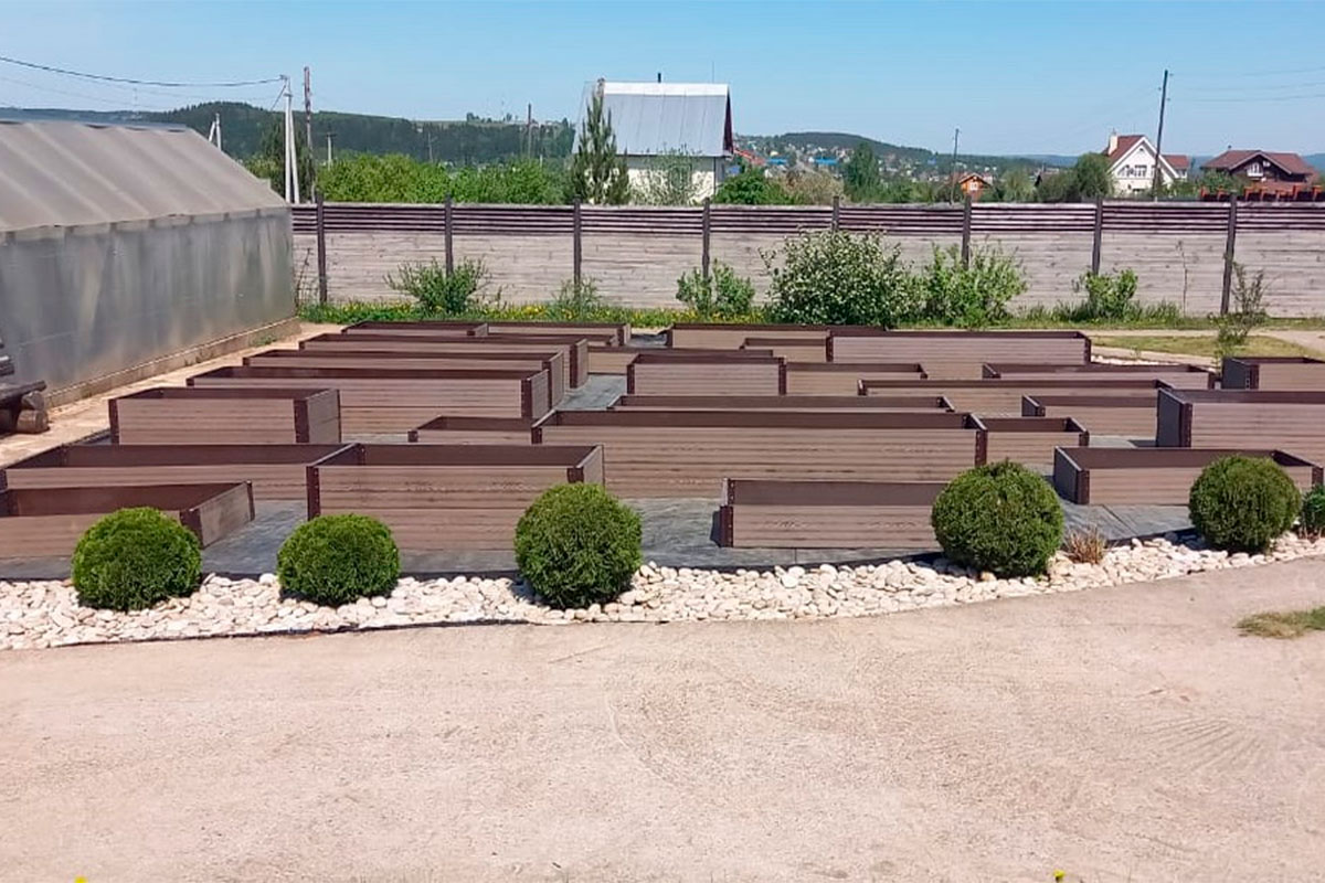 Доска грядочная Holzhof 225*30*2950мм, тиснение 3D