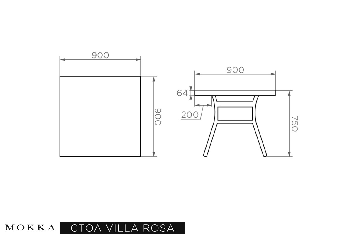 ООО "Дарсена" Плетеный комплект мебели MOKKA VILLA ROSA (4 персоны) + 8 подушек
