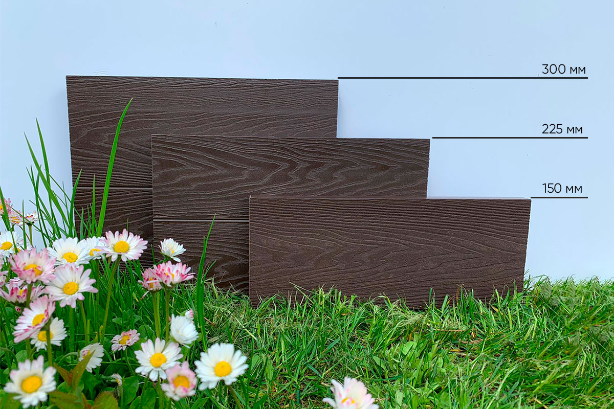 Доска грядочная Holzhof 150*25*2950мм, тиснение 3D
