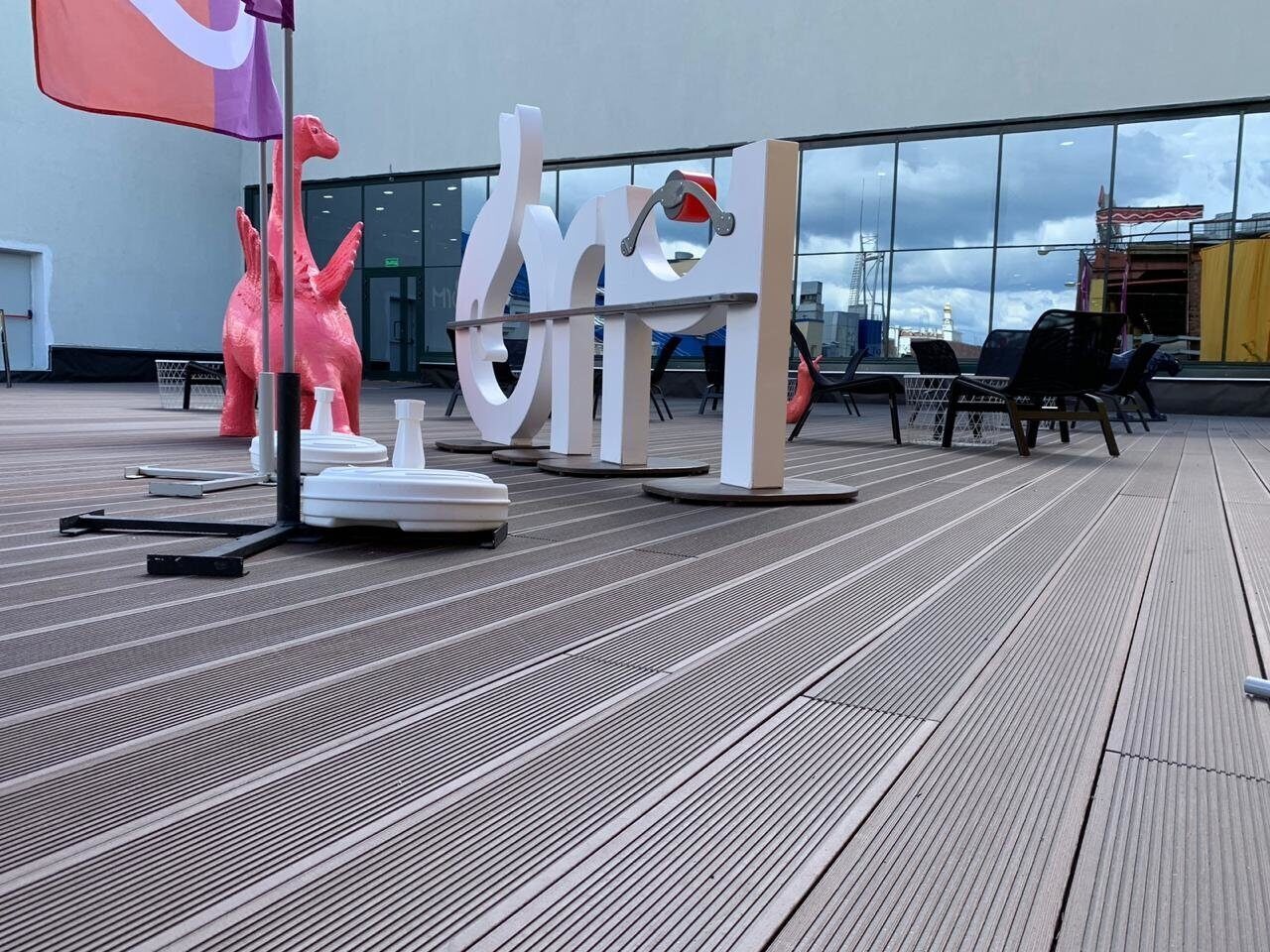 Террасная доска Deckron Classic 153*28*4000мм, венге, П7