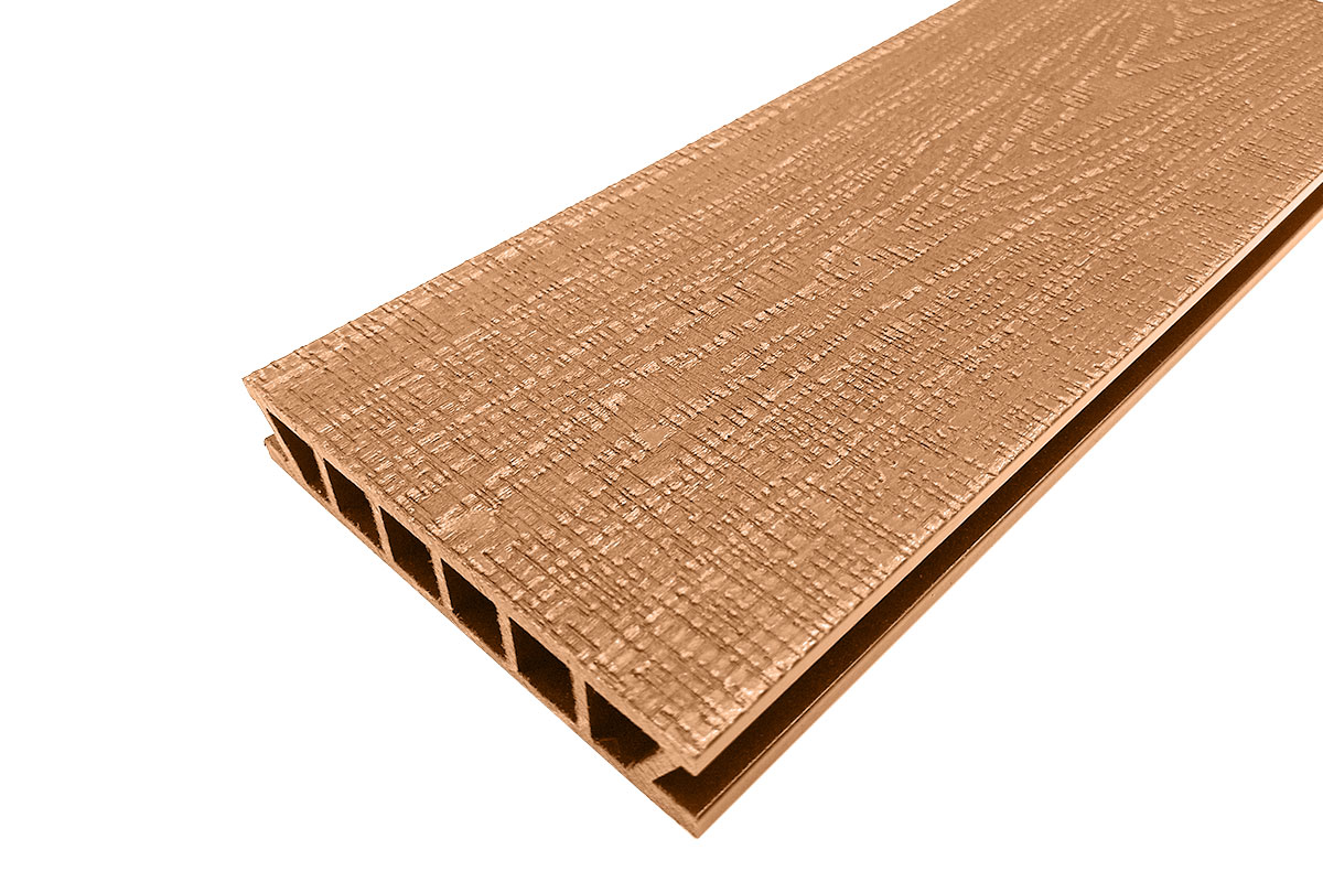 Террасная доска Deckron Woodlike 153*28*6000мм, кедр, П7