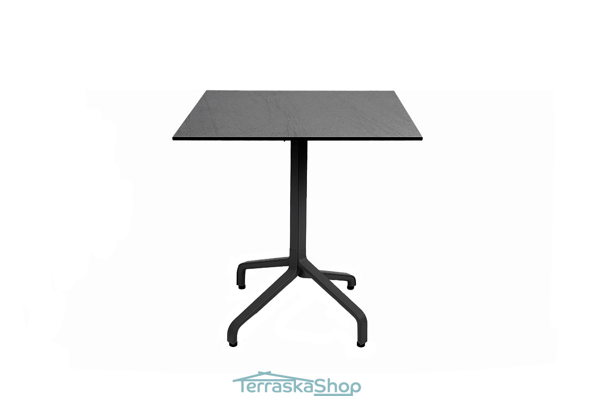 Стол складной квадратный Frasca Mini 70*70, антрацит (база + столешница)