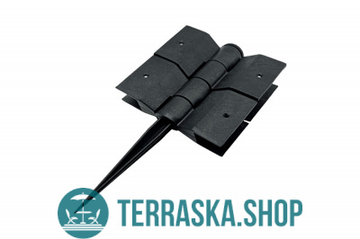 Шарнир для клумбы Holzhof 25*150мм, пластик черный – интернет магазин «Terraska.shop»