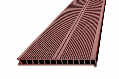Ступень ДПК Deckron 320*28*4000мм (пустотелая), коричневый 